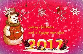 Merry christmas and a happy new year 2017