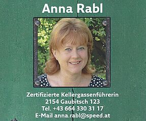 Kellergassenführerin Anna Rabl